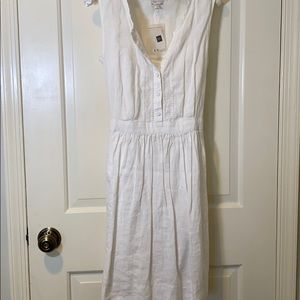 Gap White Cotton Dress